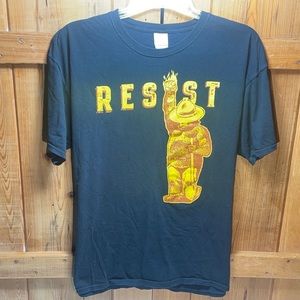 Vintage 90's Ultra Rare Find! Resist! Fruit Of Loom HD Cotton Tag